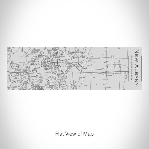 Rendered View of New Albany Ohio Map on 10oz Stainless Steel Insulated Cup with Sipping Lid