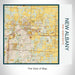 Rendered View of New Albany Ohio Map on 17oz Stainless Steel Insulated Tumbler in Woodblock Map Style