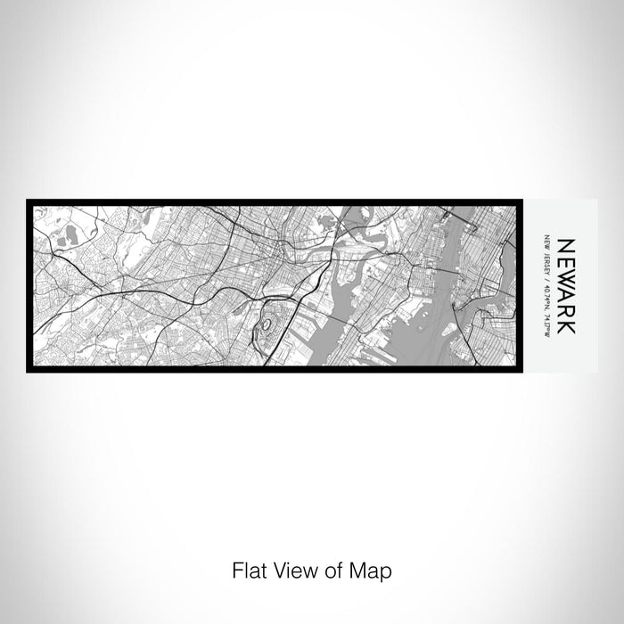 Rendered View of Newark New Jersey Map on 10oz Stainless Steel Insulated Cup in Classic with Sliding Lid