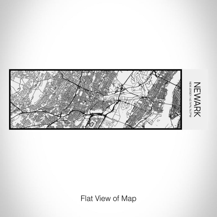 Rendered View of Newark New Jersey Map on 10oz Stainless Steel Insulated Cup in Matte White with Sliding Lid
