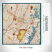 Rendered View of Newark New Jersey Map on 17oz Stainless Steel Insulated Tumbler in Woodblock Map Style