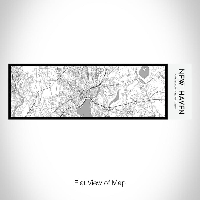 Rendered View of New Haven Connecticut Map on 10oz Stainless Steel Insulated Cup in Classic with Sliding Lid