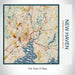 Rendered View of New Haven Connecticut Map on 17oz Stainless Steel Insulated Tumbler in Woodblock Map Style