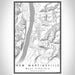 New Martinsville West Virginia Map Print Portrait Orientation in Classic Style With Shaded Background