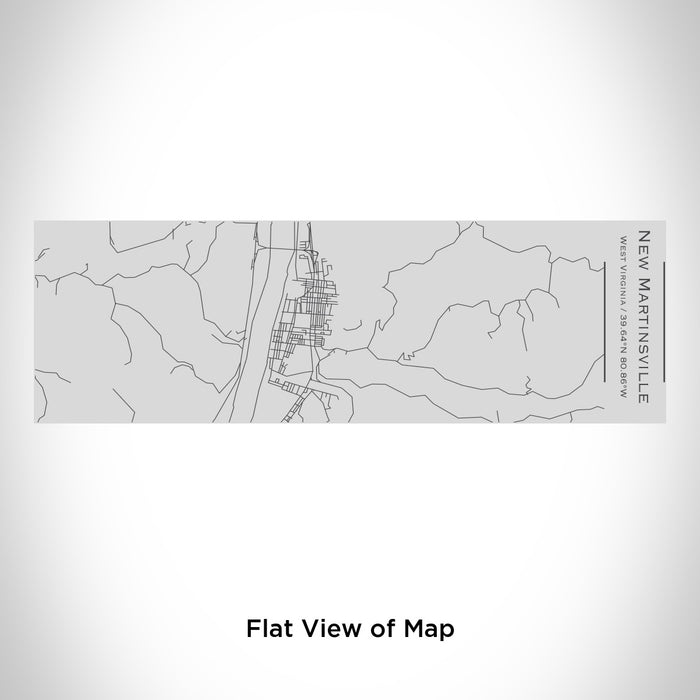 Rendered View of New Martinsville West Virginia Map Engraving on 10oz Stainless Steel Insulated Cup with Sipping Lid