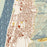 New Martinsville West Virginia Map Print in Woodblock Style Zoomed In Close Up Showing Details