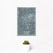 12x18 Newnan Georgia Map Print Portrait Orientation in Afternoon Style With Small Cactus Plant in White Planter