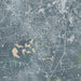 Newnan Georgia Map Print in Afternoon Style Zoomed In Close Up Showing Details