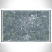 Newnan Georgia Map Print Landscape Orientation in Afternoon Style With Shaded Background