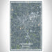 Newnan Georgia Map Print Portrait Orientation in Afternoon Style With Shaded Background