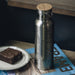 Newnan Georgia Custom City Map Inscription Coordinates on 20oz Stainless Steel Insulated Bottle with Bamboo Top