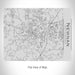 Rendered View of Newnan Georgia Map on 20oz Stainless Steel Insulated Bottle with Bamboo Top