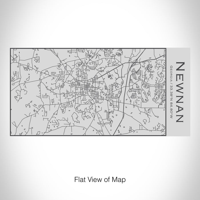 Rendered View of Newnan Georgia Map on 17oz Stainless Steel Insulated Cola Bottle