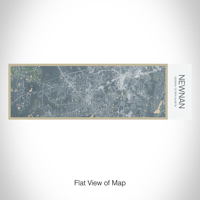 Rendered View of Newnan Georgia Map on 10oz Stainless Steel Insulated Cup in Afternoon with Sliding Lid