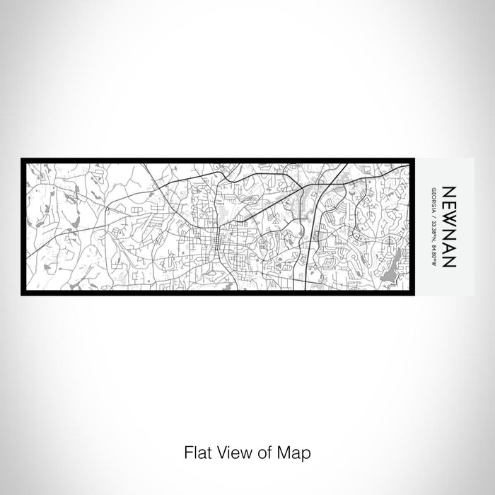 Rendered View of Newnan Georgia Map on 10oz Stainless Steel Insulated Cup in Classic with Sliding Lid