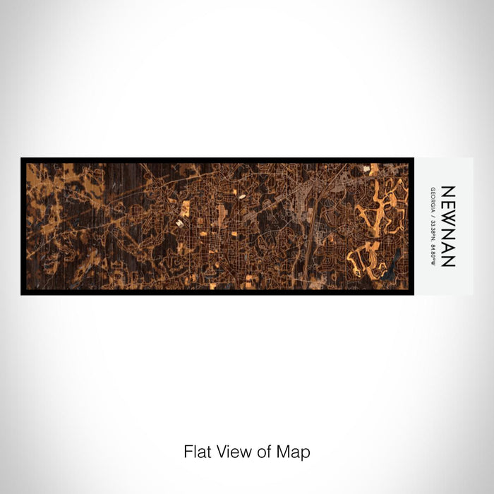 Rendered View of Newnan Georgia Map on 10oz Stainless Steel Insulated Cup in Ember with Sliding Lid