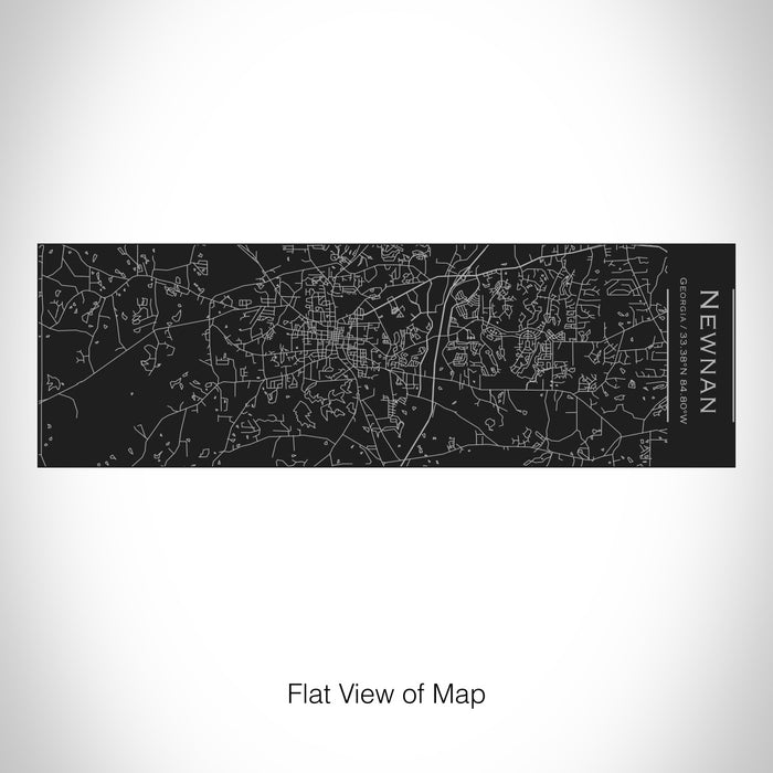 Rendered View of Newnan Georgia Map on 10oz Stainless Steel Insulated Cup with Sliding Lid in Black