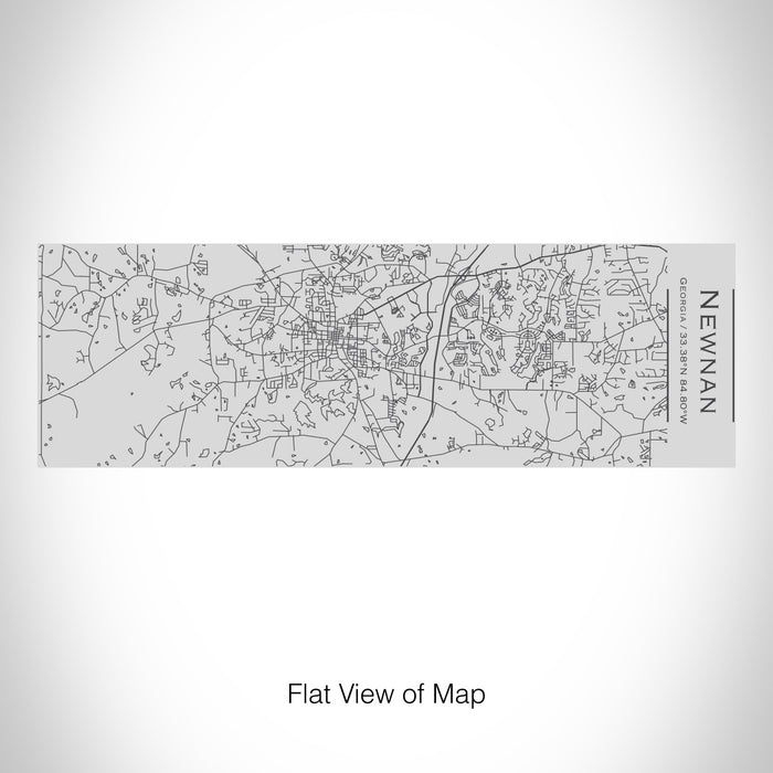 Rendered View of Newnan Georgia Map on 10oz Stainless Steel Insulated Cup with Sipping Lid