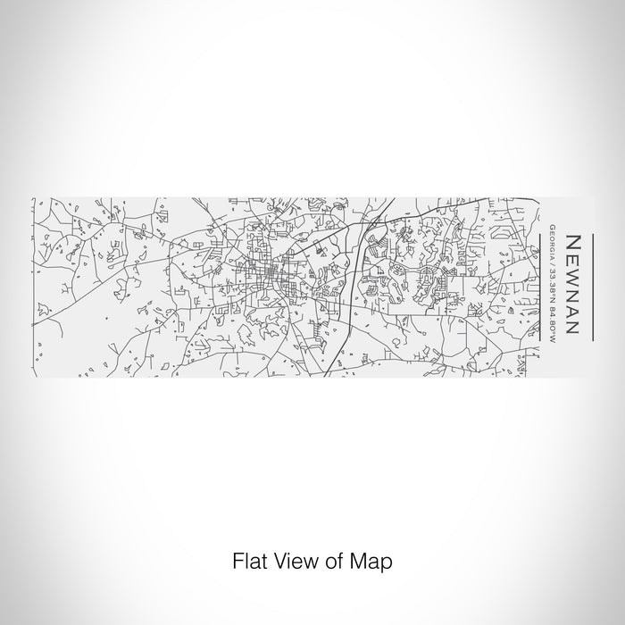 Rendered View of Newnan Georgia Map on 10oz Stainless Steel Insulated Cup with Sliding Lid in White