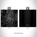 Rendered View of Newnan Georgia Map on 6oz Stainless Steel Flask in Black