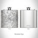 Rendered View of Newnan Georgia Map on 6oz Stainless Steel Flask