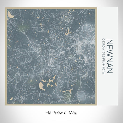 Rendered View of Newnan Georgia Map on 17oz Stainless Steel Insulated Tumbler in Afternoon Map Style
