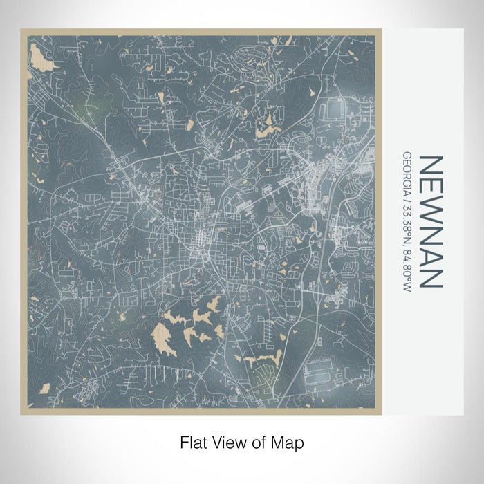 Rendered View of Newnan Georgia Map on 17oz Stainless Steel Insulated Tumbler in Afternoon Map Style