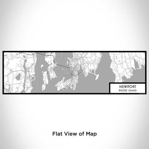 Flat View of Map Custom Newport Rhode Island Map Enamel Mug in Classic
