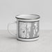 Left View Custom Newport Rhode Island Map Enamel Mug in Classic