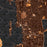 Newport Rhode Island Map Print in Ember Style Zoomed In Close Up Showing Details