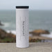 Newport Rhode Island Custom Engraved City Map Inscription Coordinates on 17oz Stainless Steel Insulated Tumbler in White