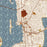 Newport Rhode Island Map Print in Woodblock Style Zoomed In Close Up Showing Details