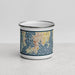 Front View Custom Newport Rhode Island Map Enamel Mug in Woodblock