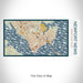 Rendered View of Newport News Virginia Map on 17oz Stainless Steel Insulated Bottle with printed woodblock style map