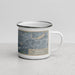 Right View Custom Newton Massachusetts Map Enamel Mug in Afternoon