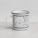 Left View Custom Newton Massachusetts Map Enamel Mug in Classic