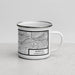 Right View Custom Newton Massachusetts Map Enamel Mug in Classic