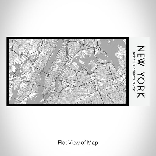 Rendered View of New York New York Map on 17oz Stainless Steel Insulated Bottle with printed classic style map