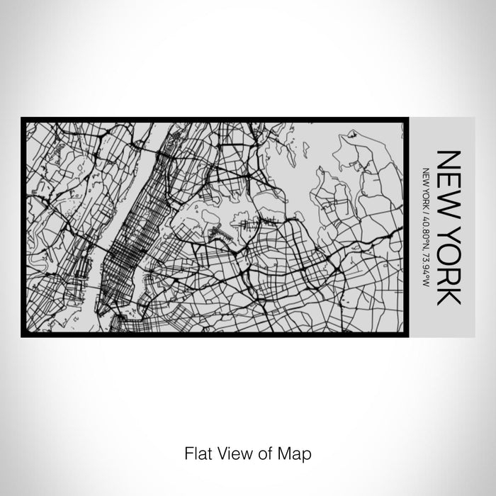 Rendered View of New York New York Map on 17oz Stainless Steel Insulated Cola Bottle in Stainless