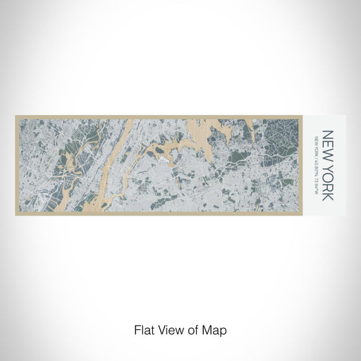 Rendered View of New York New York Map on 10oz Stainless Steel Insulated Cup in Afternoon with Sliding Lid