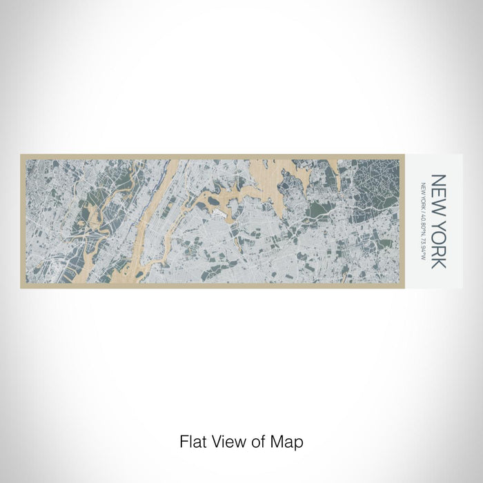 Rendered View of New York New York Map on 10oz Stainless Steel Insulated Cup in Afternoon with Sliding Lid