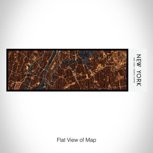 Rendered View of New York New York Map on 10oz Stainless Steel Insulated Cup in Ember with Sliding Lid