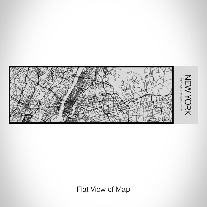 Rendered View of New York New York Map on 10oz Stainless Steel Insulated Cup with Sipping Lid