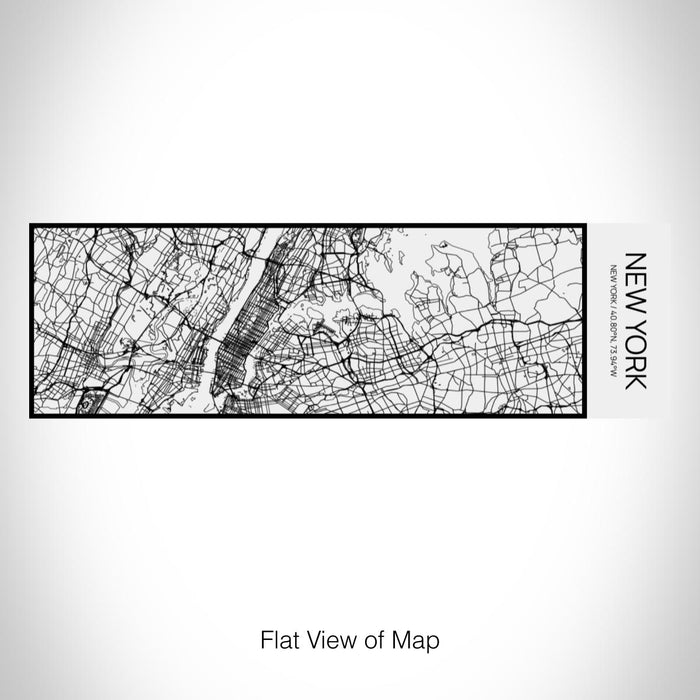 Rendered View of New York New York Map on 10oz Stainless Steel Insulated Cup in Matte White with Sliding Lid