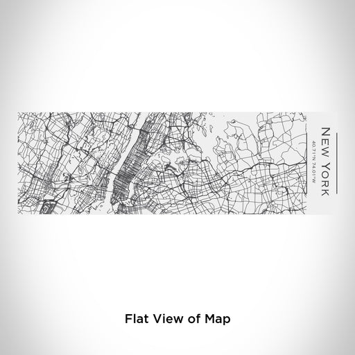 Rendered View of New York New York Map Engraving on 10oz Stainless Steel Insulated Cup with Sliding Lid in White