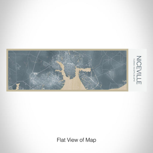 Rendered View of Niceville Florida Map on 10oz Stainless Steel Insulated Cup in Afternoon with Sliding Lid