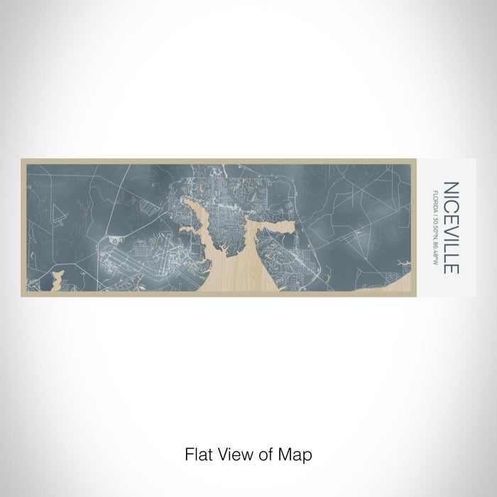 Rendered View of Niceville Florida Map on 10oz Stainless Steel Insulated Cup in Afternoon with Sliding Lid