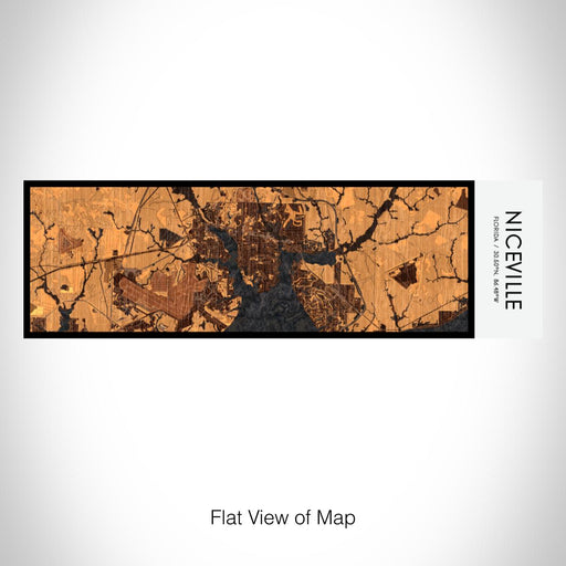 Rendered View of Niceville Florida Map on 10oz Stainless Steel Insulated Cup in Ember with Sliding Lid