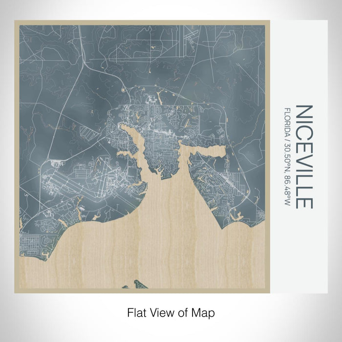 Rendered View of Niceville Florida Map on 17oz Stainless Steel Insulated Tumbler in Afternoon Map Style