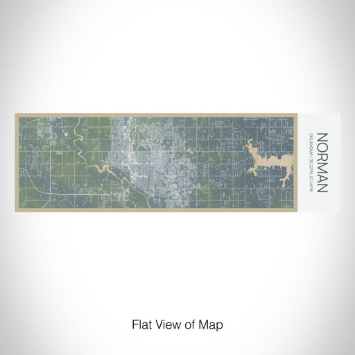 Rendered View of Norman Oklahoma Map on 10oz Stainless Steel Insulated Cup in Afternoon with Sliding Lid